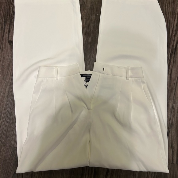 NWT FRENCH CONNECTION Harrie Suiting Trousers – Size 8 – White - Picture 1 of 5